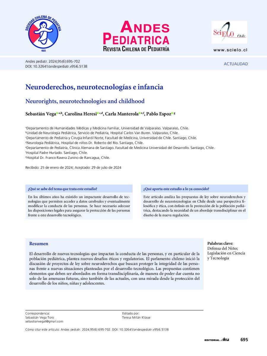 Neuroderechos, neurotecnologías e infancia