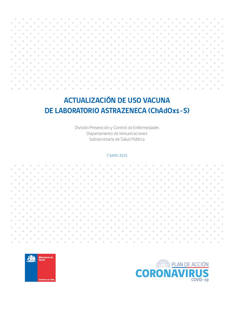 Actualización de uso vacuna de laboratorio Astrazeneca(ChadOx1-S)