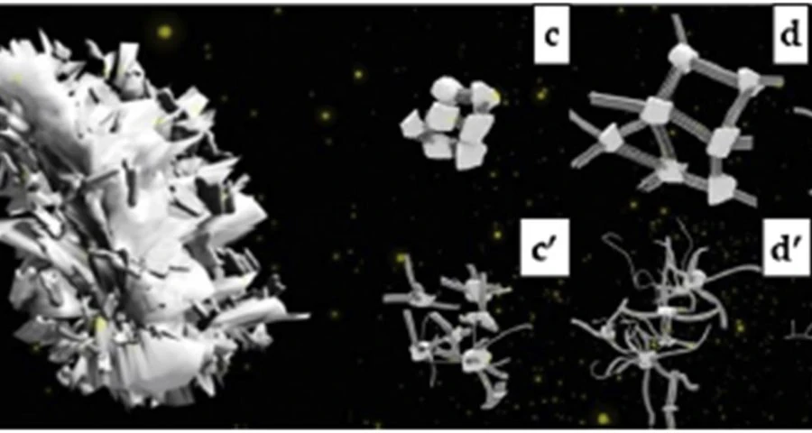 Nanopulpos de carbono o forma de vida sintética