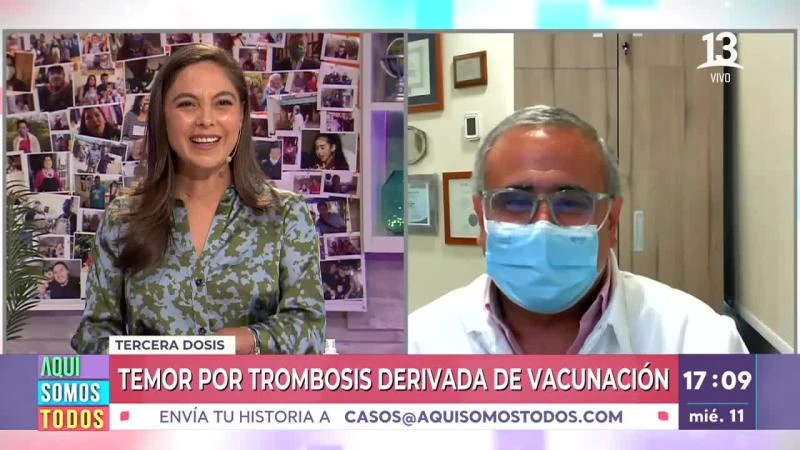 Dr. Ugarte y preocupación por vacuna AstraZeneca: “El riesgo de trombosis es muy bajo”