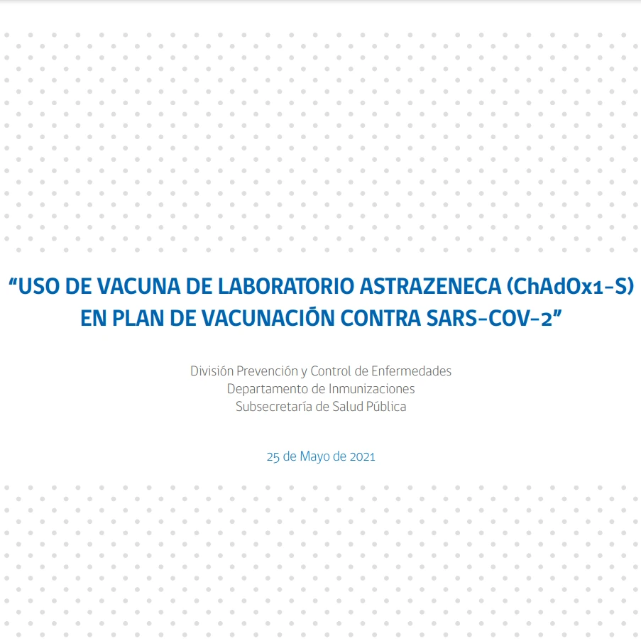 Uso de vacuna de laboratorio Astrazeneca(ChadOx1-S) en plan de vacunación contra Sars-Cov-2